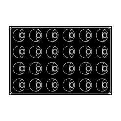 Plaque silicone 24 Eclipses Pavoflex