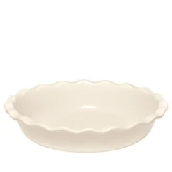 Plat à clafoutis blanc Argile - Emile Henry