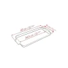 Plat de service rectangulaire Ecru Appolia 40cm - Peugeot