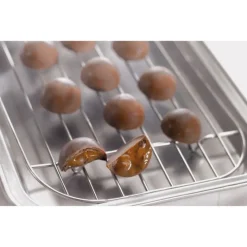 Plateau a dresser avec grille inox - Tellier