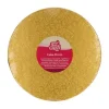 Plateau présentation rond épais doré 25cm - FunCakes