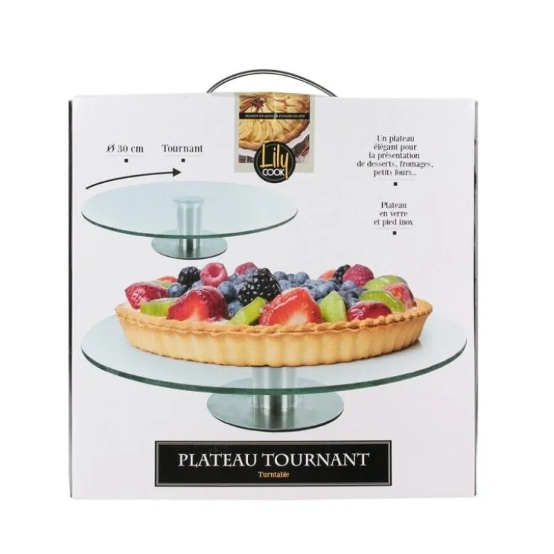 Plateau tournant gâteau et fromage - Lily Cook