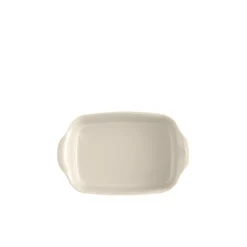 Plat à four carré 24 cm blanc Argile - Emile Henry