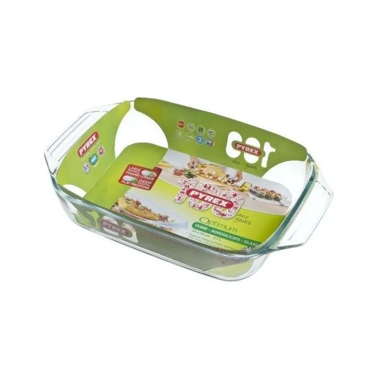 Plat à four en verre 31x20cm 2,2L Optimum - Pyrex