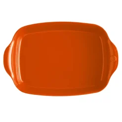 Plat à four rectangulaire 42 cm orange Toscane - Emile Henry