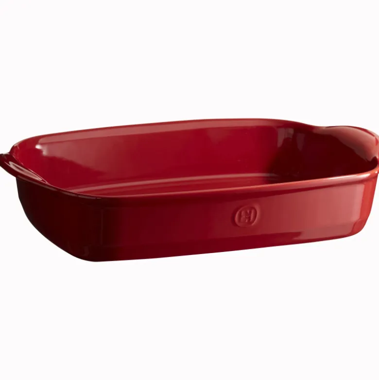 Plat à four rectangulaire 42 cm rouge Grand Cru - Emile Henry