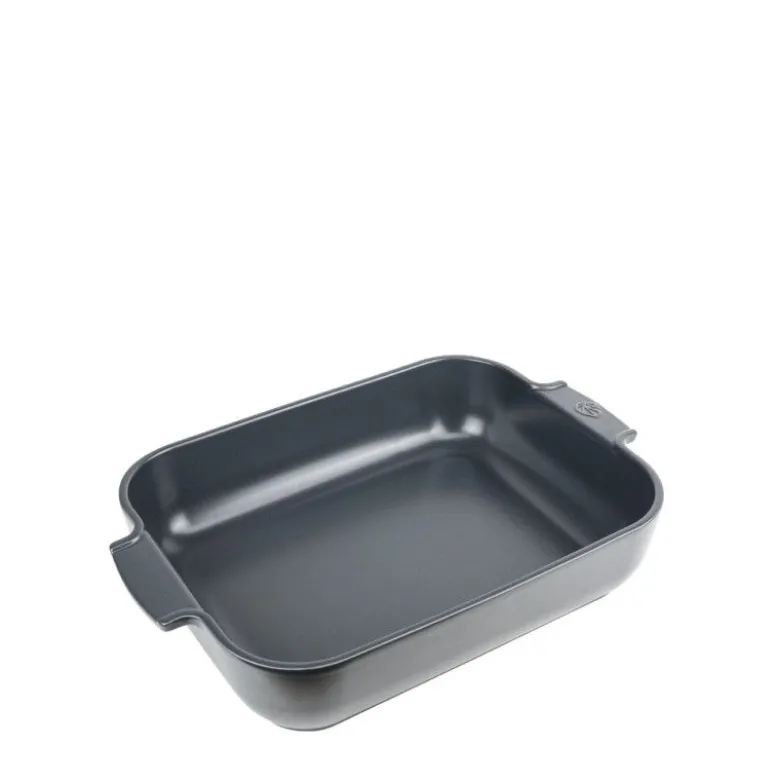 Plat à four rectangulaire céramique ardoise Appolia 40cm - Peugeot