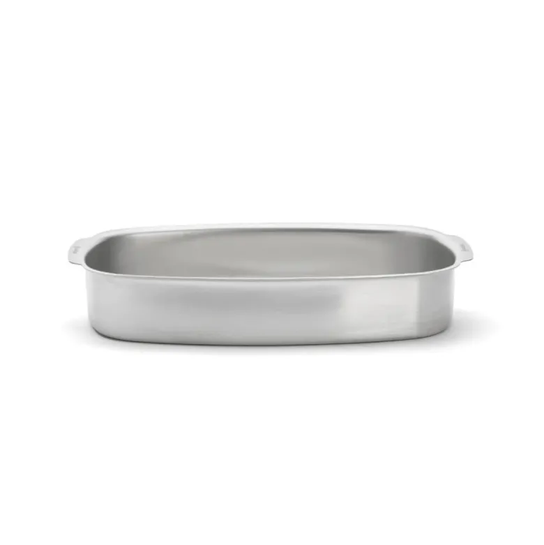 Plat à Four Rectangulaire en Inox 42,2 x 28,3 cm - De Buyer