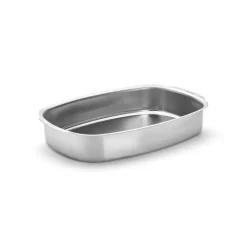 Plat à Four Rectangulaire en Inox 42,2 x 28,3 cm - De Buyer
