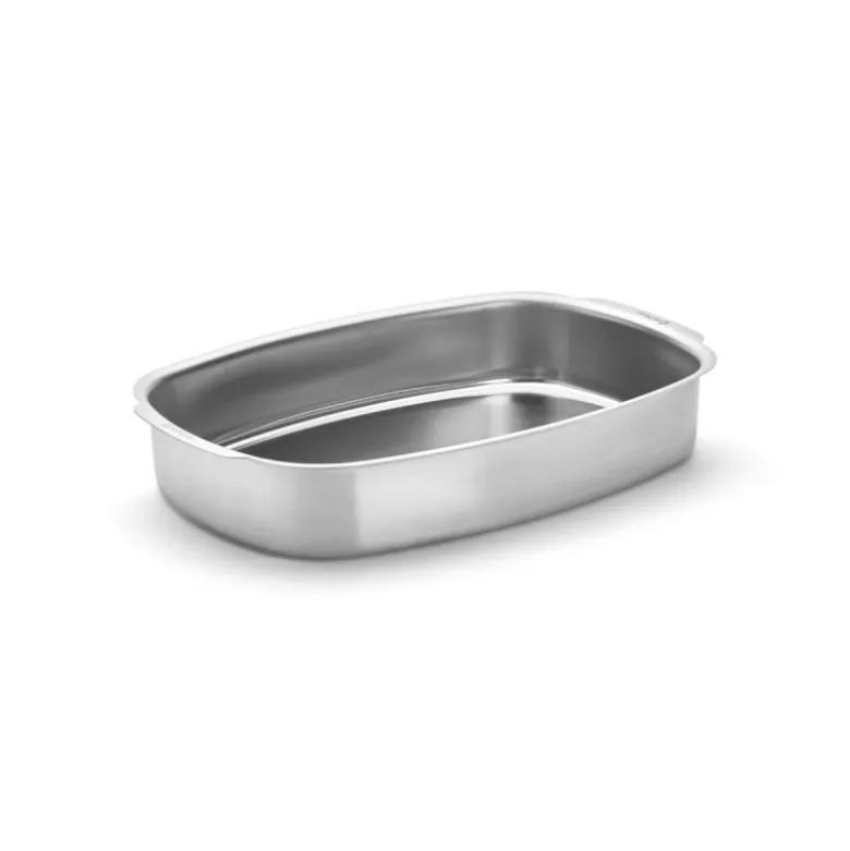 Plat à Four Rectangulaire en Inox 42,2 x 28,3 cm - De Buyer