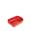Plat à four rectangulaire rouge céramique Appolia 25cm - Peugeot