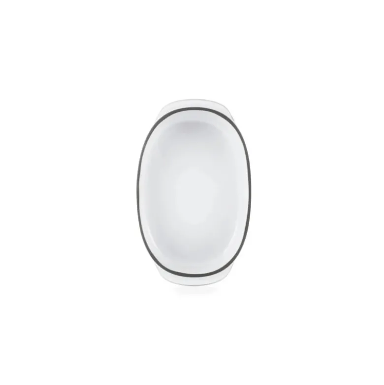 Plat Oblong Blanc Cumulus 19 x 13 cm Caractère Culinaire - Revol