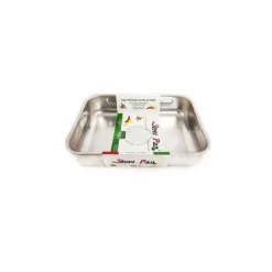 Plat rectangulaire inox 25x19cm - Patisse
