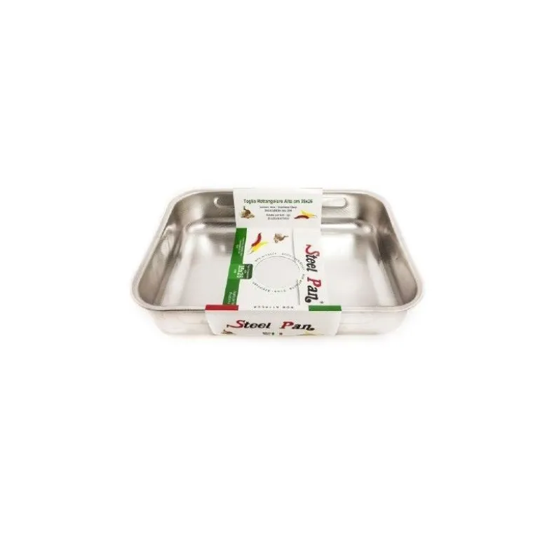 Plat rectangulaire inox 25x19cm - Patisse