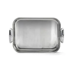 Plat à rôtir pro Inocuivre rectangulaire 35 x 25 cm Cuivre Inox - De Buyer