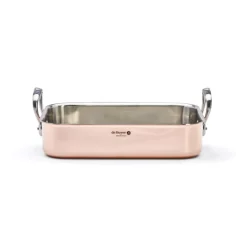 Plat à rôtir pro Inocuivre rectangulaire 35 x 25 cm Cuivre Inox - De Buyer