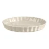 Plat à tarte céramique blanc Argile 29,5 cm - Emile Henry