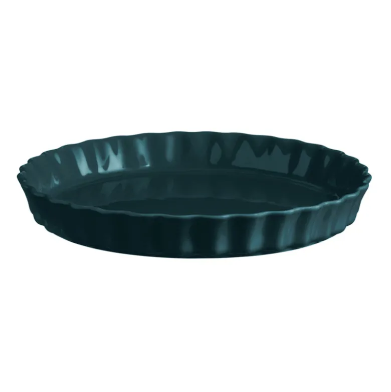 Plat à tarte céramique bleu nuit Belle-Ile 29,5 cm - Emile Henry