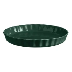 Plat à tarte céramique 29,5 cm vert Cèdre - Emile Henry
