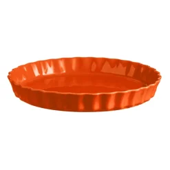 Plat à tarte céramique orange Toscane 29,5 cm - Emile Henry