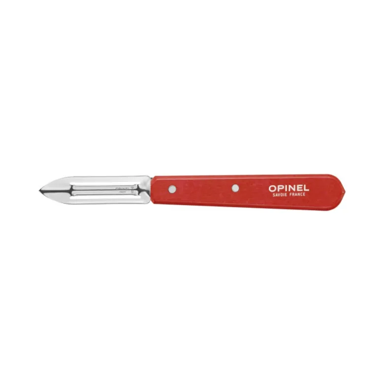 Éplucheur Inox et Bois Rouge N°115 - Opinel