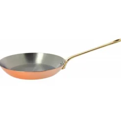Poêle à frire ronde cuivre inox 24cm - De Buyer