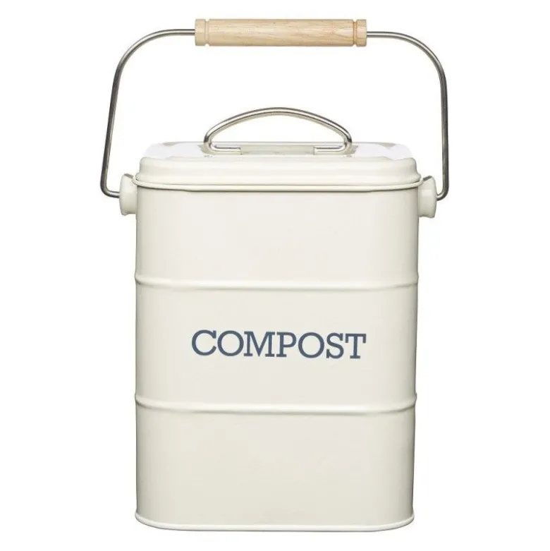 Poubelle à compost crème 3,2L - Living Nostalgia