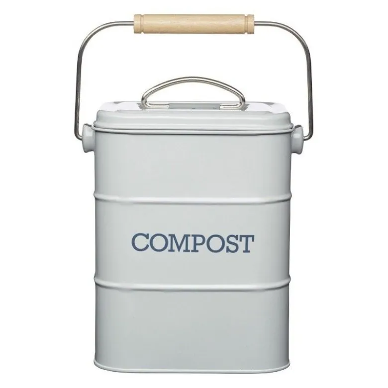 Poubelle à compost gris 3,2L - Living Nostalgia