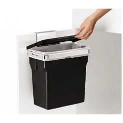 Poubelle de placard plastique noir - Simplehuman
