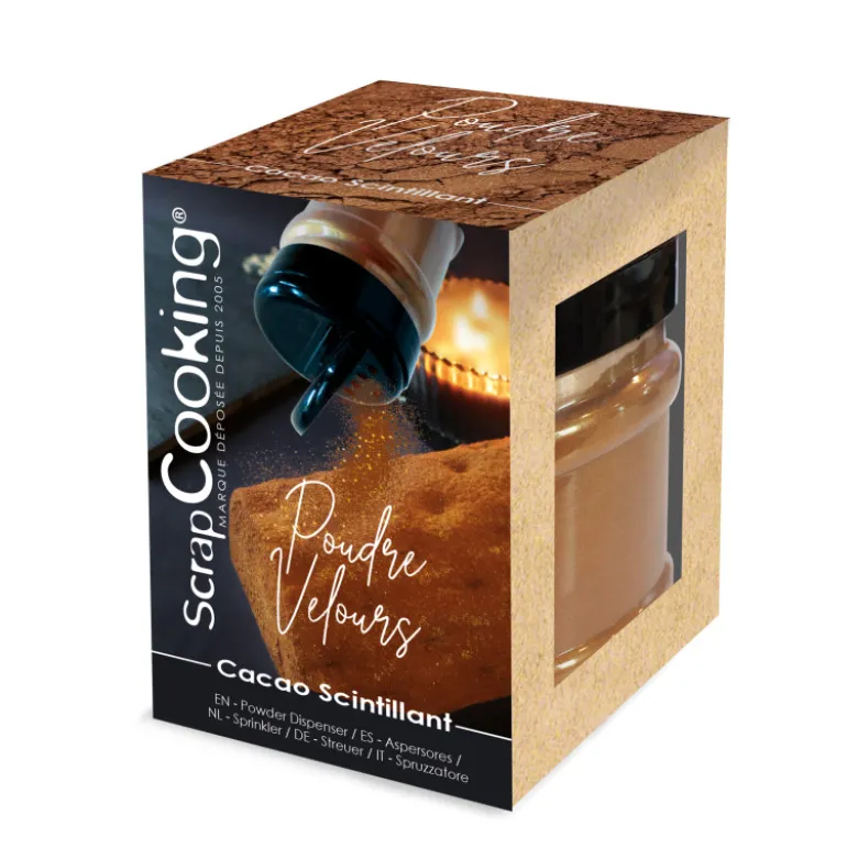 Poudre Velours Cacao Scintillante - ScrapCooking