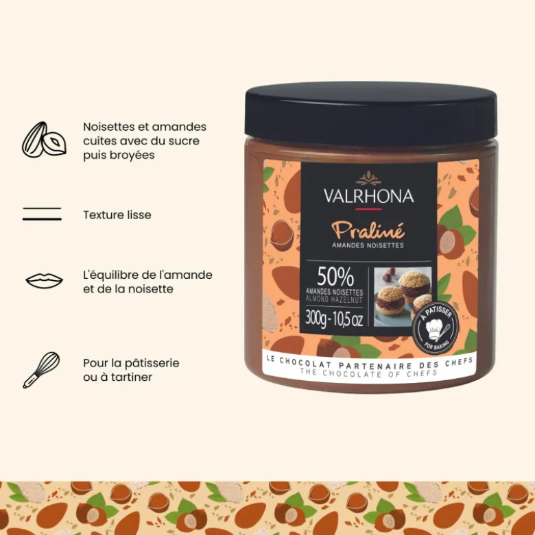 Praliné Amande Noisette 300g - Valrhona
