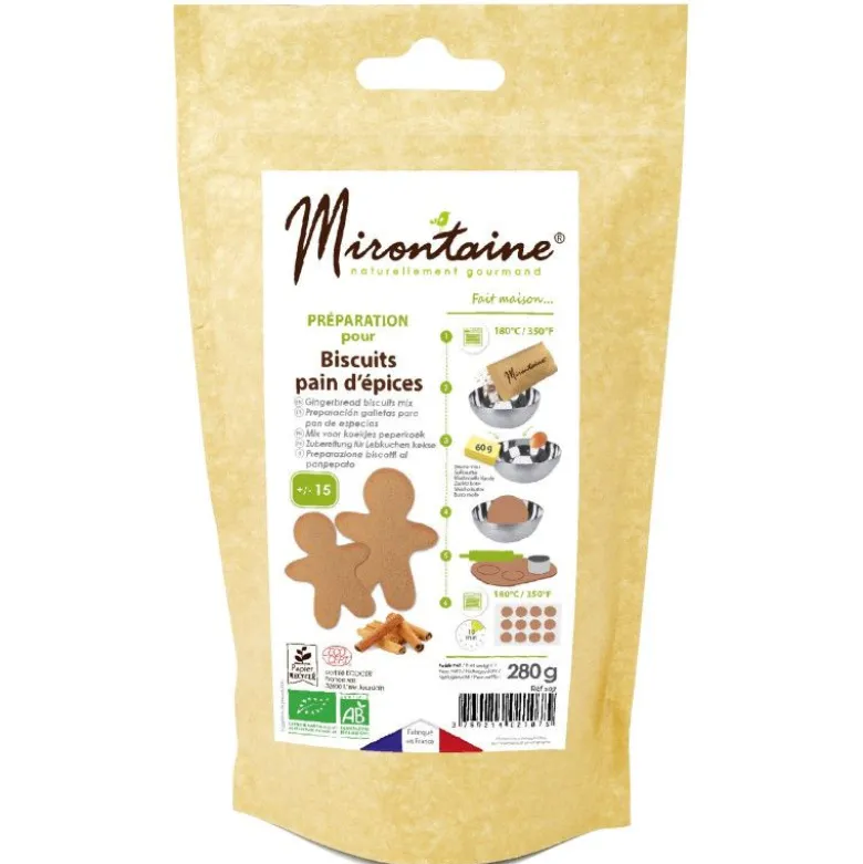 Préparation pour biscuit pain d'épices BIO 280g - Mirontaine