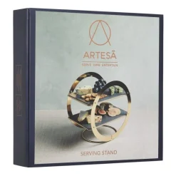 Présentoir 2 niveaux élégant doré - Artesa