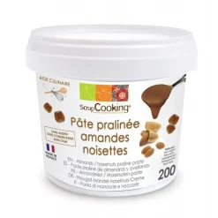 Pâte pralinée noisettes amandes 200g - ScrapCooking