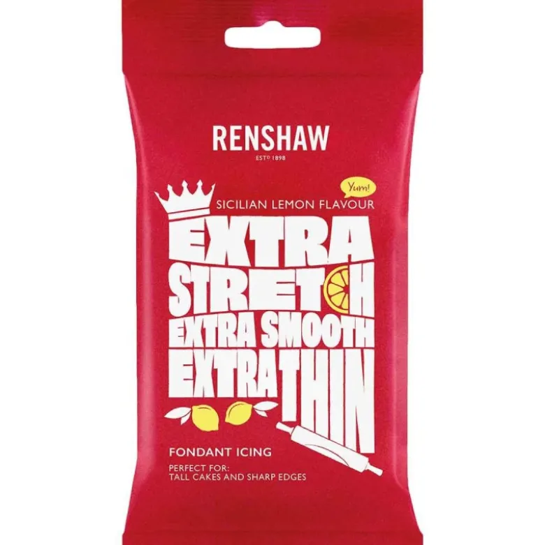Pâte à Sucre Extra Blanc Goût Citron 1kg - Renshaw
