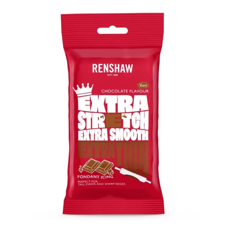 Pâte à Sucre Extra Marron Goût Chocolat 1kg - Renshaw