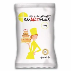 Pâte à Sucre Jaune Yellow Velvet 250g - Smartflex