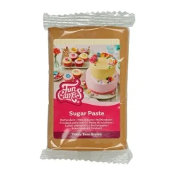 Pâte à sucre Marron Teddy Bear 250g - FunCakes