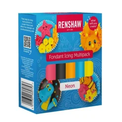 Pâte à sucre néon x5 - Renshaw