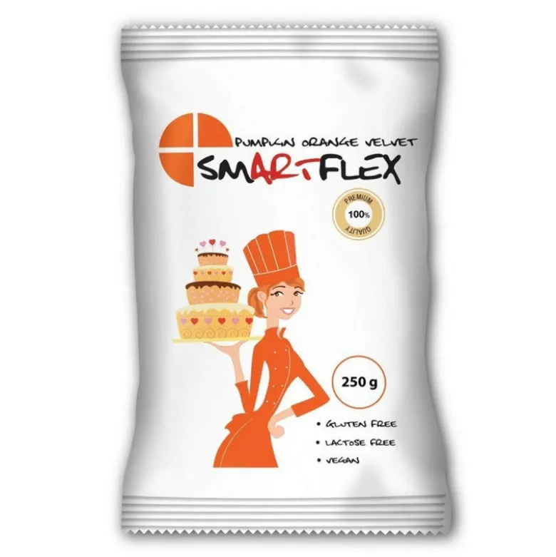 Pâte à Sucre Orange Pumkin Orange Velvet 250g - Smartflex