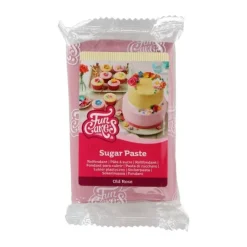 Pâte à sucre rose clair goût vanille 250g - FunCakes