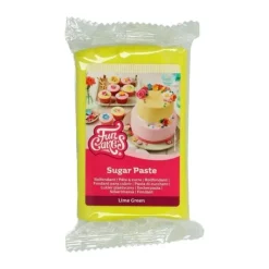 Pâte à Sucre Vert Citron 250g - Funcakes