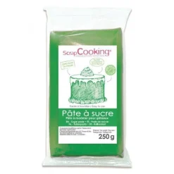 Pâte à sucre vert 250g - ScrapCooking