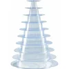 Pyramide macarons transparente 10 étages