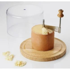 Racloir à fromage tête de moine + cloche - Chevalier