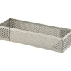 Rectangle perforé inox 12x4cm H2cm