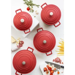 Sauteuse fonte d'aluminium 28cm rouge - MasterClass