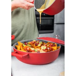 Sauteuse fonte d'aluminium 28cm rouge - MasterClass