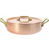 Sautoir cuivre inox + couvercle 20cm De Buyer