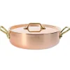 Sautoir cuivre inox + couvercle 24cm De Buyer